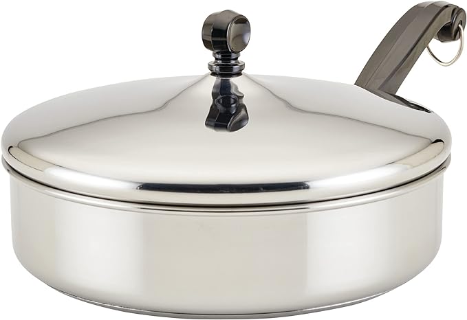 Farberware Classic Stainless Steel Fry Lid, Saute Pan by Farberware