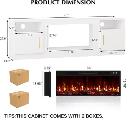 Lemberi Fireplace TV Stand - Image 2