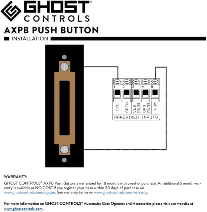 Ghost Controls AXPB Push Button - Image 5