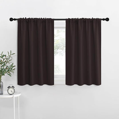 NICETOWN Blackout Curtains for RV Windows, Toffee Brown, 2 Panels, Room by NICETOWN