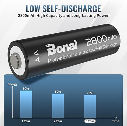 BONAI Rechargeable AA Batteries - Image 3