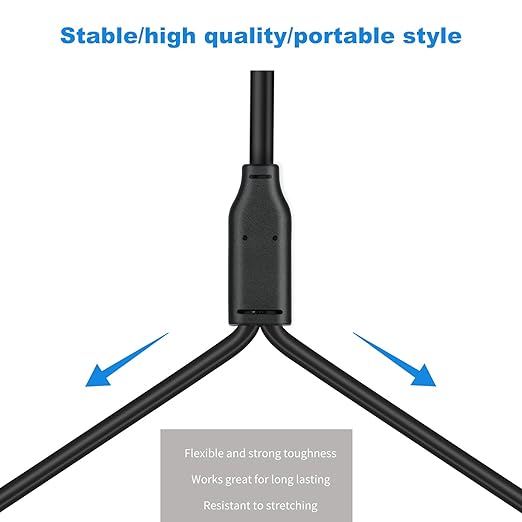 5 Pack XLR Splitter Cable, 1 Female to 2 Male, 1.5FT Stereo Mic to L&R Audio - Image 5