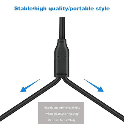 5 Pack XLR Splitter Cable, 1 Female to 2 Male, 1.5FT Stereo Mic to L&R Audio - Image 5