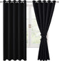 Hiasan Blackout Curtains for Bedroom, 60 x 63 Inches Length by Hiasan