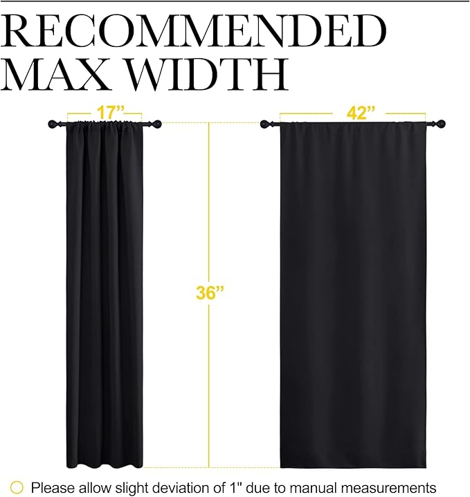 NICETOWN Short Curtains 36 inches Long, Kitchen Window Curtains Over Sink - Image 7