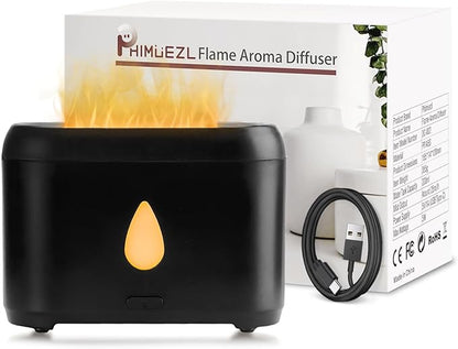 Flame Diffuser for Essential Oils, 200ml Ultrasonic Aroma Diffusers by Phimuezl