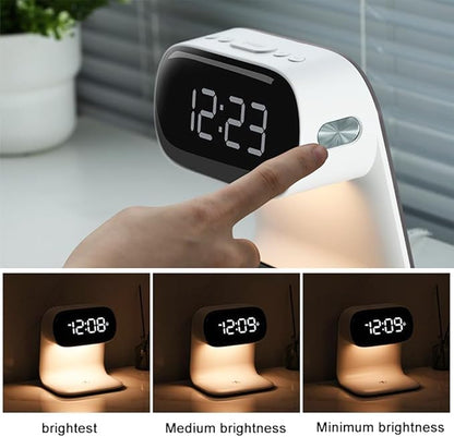3in1 Multi-Functional Wireless Charging Alarm Clock Smart Night Light Qi - Image 4