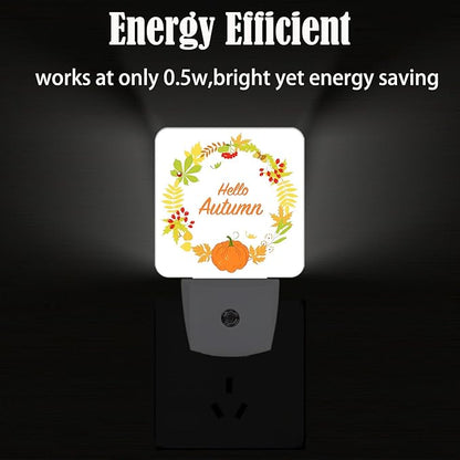 FSHVQKD Hello Autumn Night Light, Plug Into Wall - Image 4