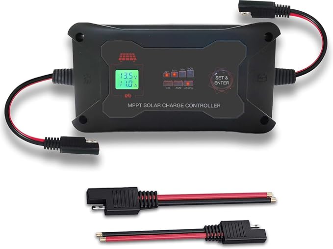 20A 12V/24V Portable MPPT Solar Charge Controller by iSunergy