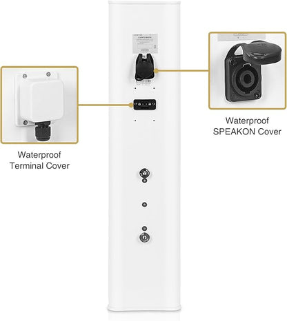 Sound Town Weatherproof Compact Aluminum Line Array Column Speaker - Image 4