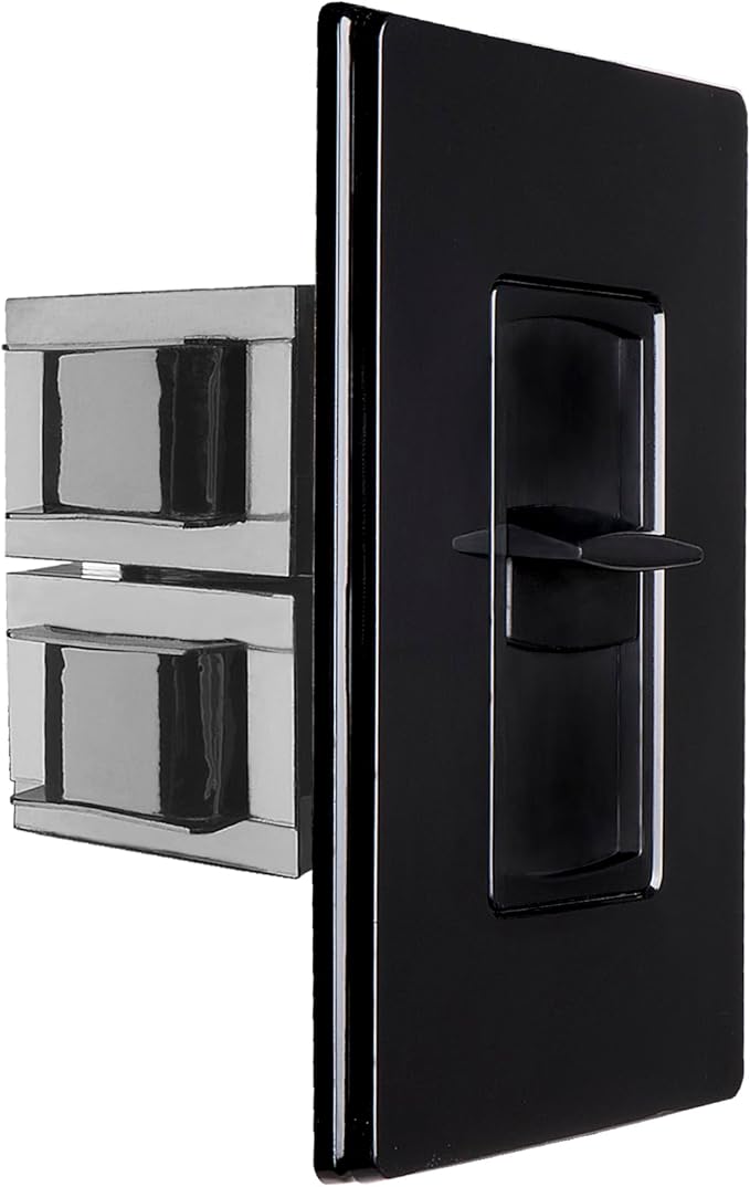 OSD 100W Sleek, Minimalist Design in Wall Volume Control, Slider Black by OutdoorSpeakerDepot