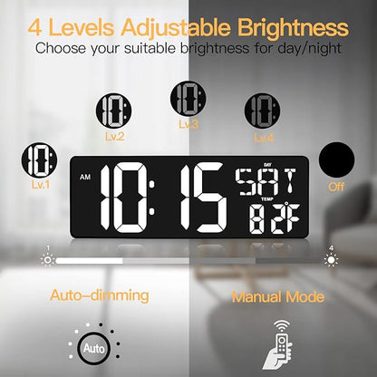 XREXS Large Digital Wall Clock - Image 5