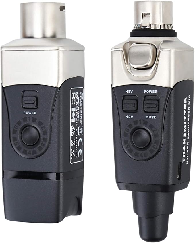 Xvive U3C Wireless Microphone System 2.4GHz Wireless XLR Transmitter and by Xvive