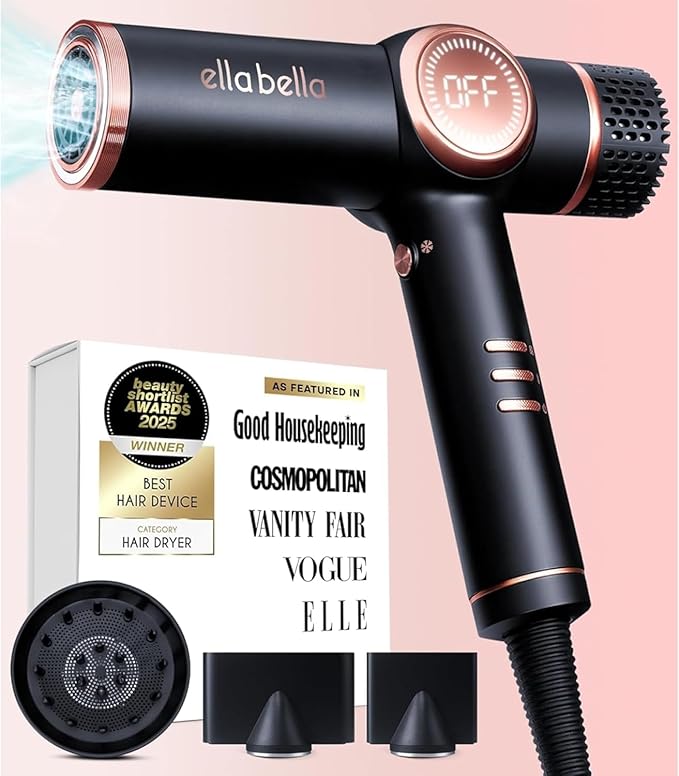 ELLA BELLA® Professional Ionic Hair Dryer by ellabella