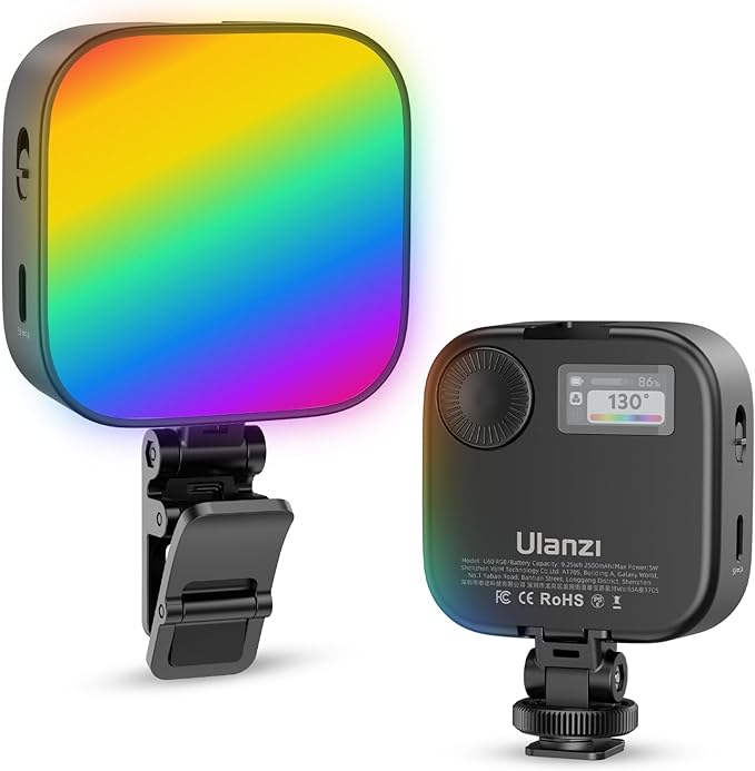 ULANZI U60 RGB Video Lights Black LED Camera Light 360° Full Color Portable by ulanzi