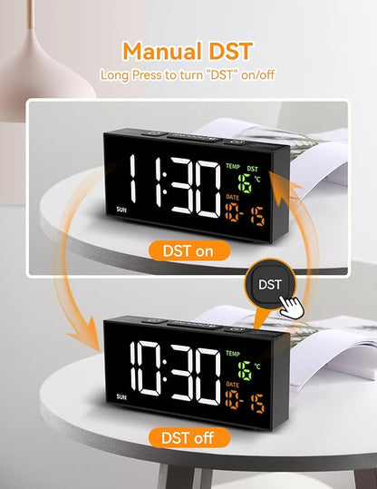 Netzu Alarm Clocks for Bedrooms, Digital Clock - Image 7