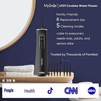MySmile LP211 Cordless Water Flossers, Portable Rechargeable Oral Irrigator - Image 5