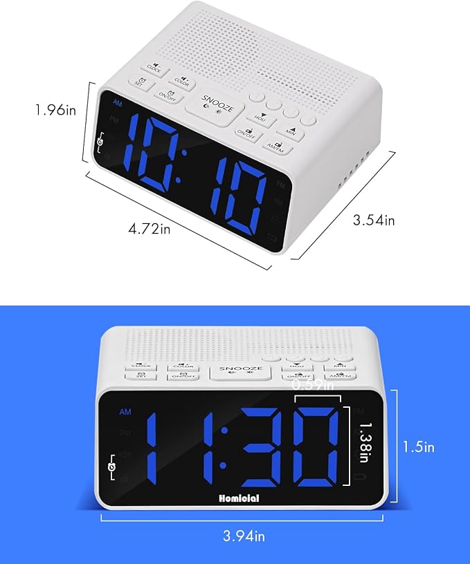 Homicial Digital Alarm Clock Radio - Image 7