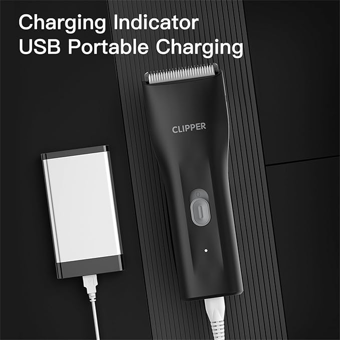 Prowerful Home Professional Dog Grooming Kit Clipper Low Noise USB Rechargeable - Image 7