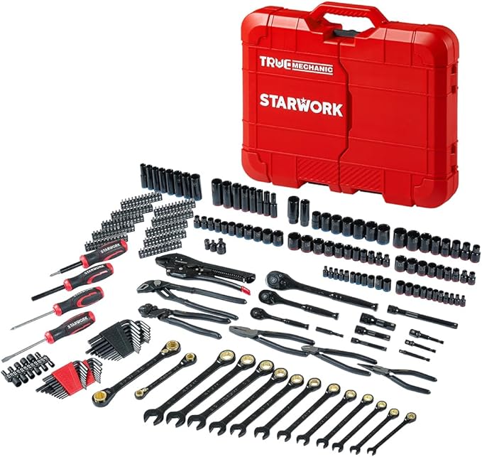 STARWORK TRUE MECHANIC 312-Piece Mechanics Tool Set and Socket Set, Professional - Image 6