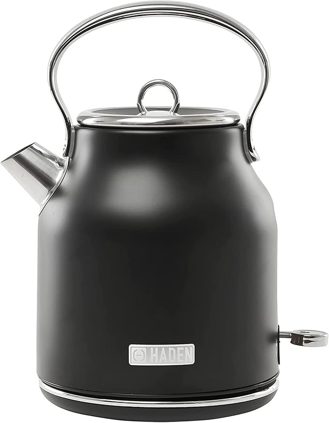 HADEN Heritage 1.7 Liter Stainless Steel Electric Kettle, Hot Water Kettle by HADEN