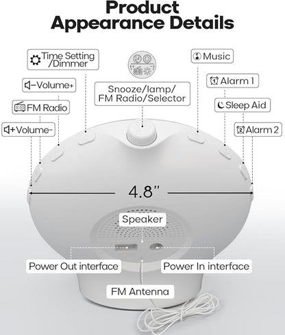 Sunrise Alarm Clock for Heavy Sleepers, Wake Up Light - Image 6