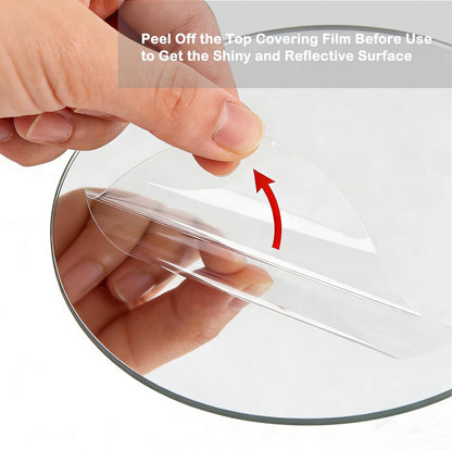 12 Pcs 10 Inch Mirror Centerpieces Charger Plates Decorative Trays Thickness 1.5 mm (Silver)