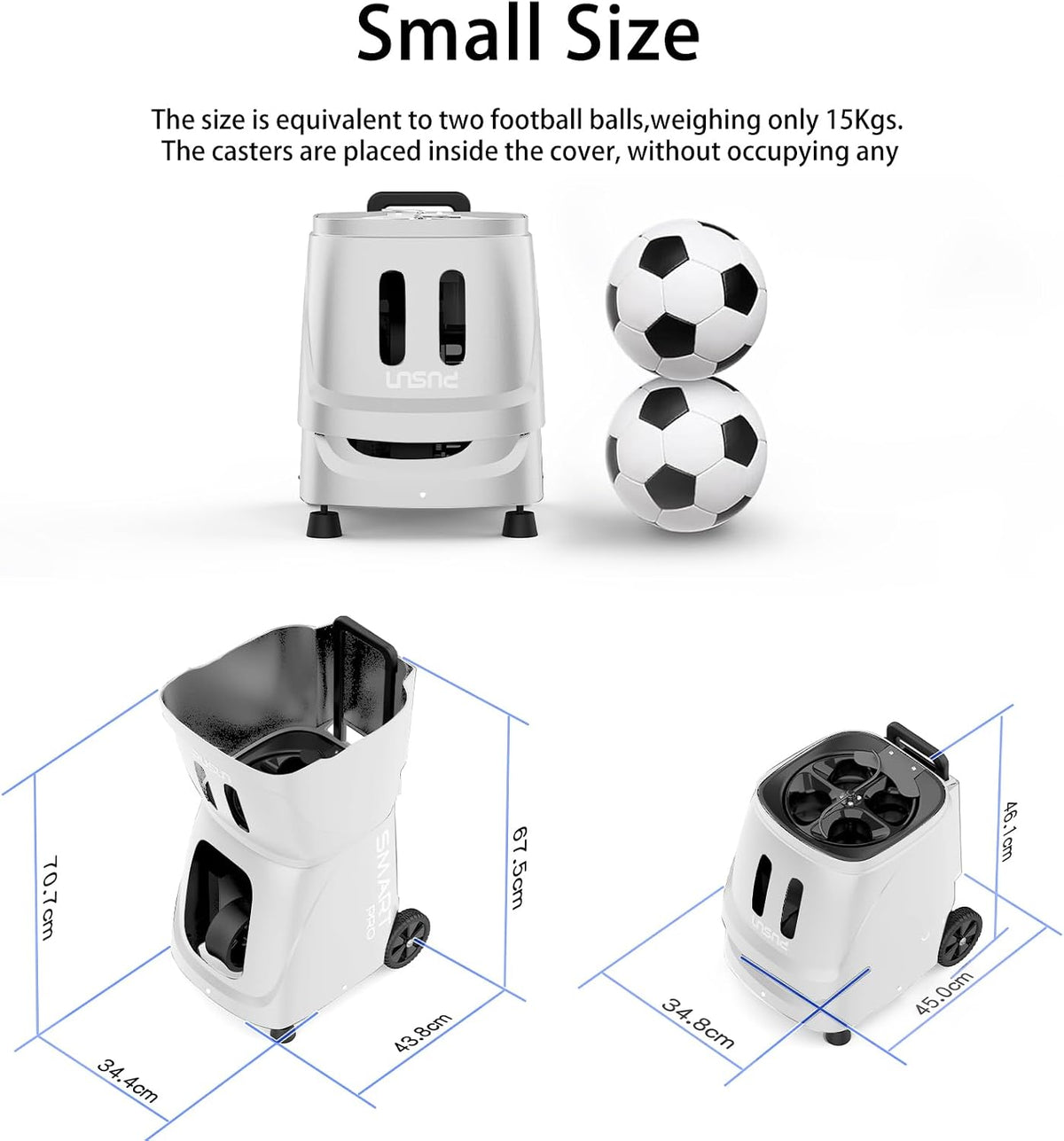 smart tennis ball machine - auto serve with on a desk or shelf