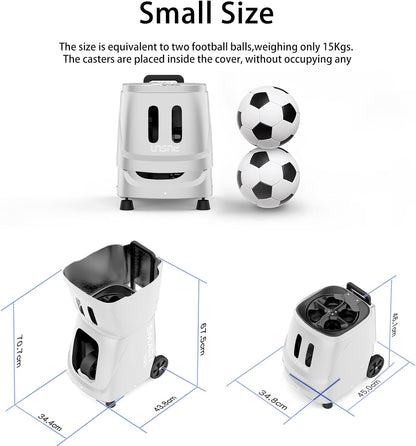 smart tennis ball machine - auto serve with on a desk or shelf