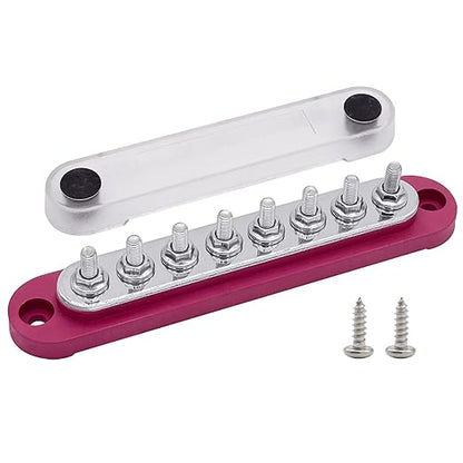 8 x M5 Studs Power Distribution Block Bus Bar 12V, Ampper 5.9" HD 120A Marine by Ampper