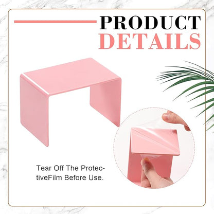 Chuangdi 2 Sets Acrylic Display Risers, Product Stand, Jewelry Display Riser - Image 3