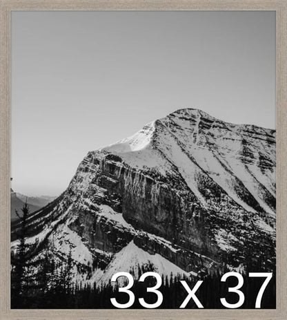 Frame It Easy 33 x 37 Rustic Gray Wood Frame by FrameItEasy