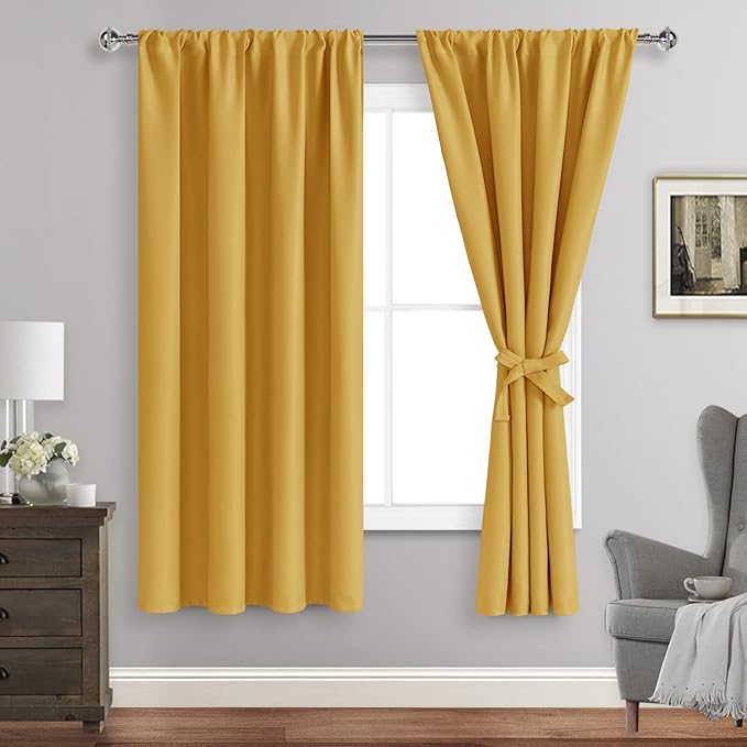 JIUZHEN Blackout Curtains for Bedroom/Living Room by JIUZHEN