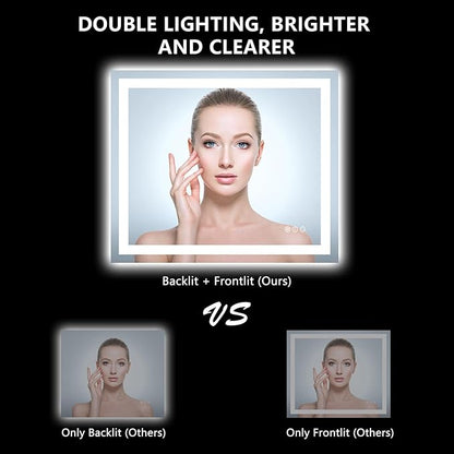 YEELAIT 36x30 Inch LED Bathroom Mirror - Image 3