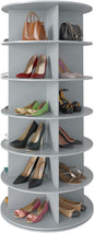 SpaceAid 6 Tier Rotating Shoe Rack Tower, Spinning Shoe Display Lazy Susan by SpaceAid
