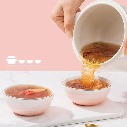 1L Ceramic Electric Stew Pot, 200W Cooker, Electric Cooking Pot - Image 9