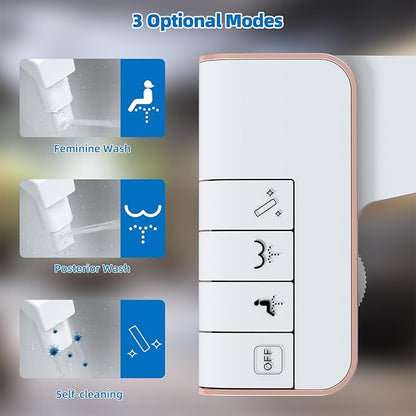 Hibbent Bidet Attachment for Toilet, Non-Electric Dual Nozzle for Frontal & - Image 2