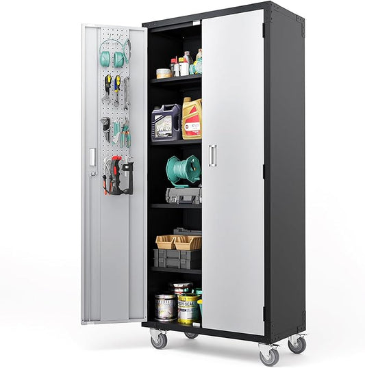 VINGLI 72'' Tall Garage Storage Cabinet, Metal Storage Cabinet by VINGLI