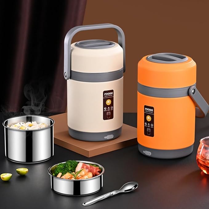 AYNEFY Electric Lunch Box, 2L Stainless Steel Portable Electric Food Warmer - Image 5