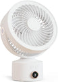 CARONSORT Small Desk Oscillating Fan, Table Air Circulator Fans by CARONSORT