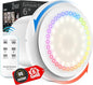 6" Bathroom Exhaust Fan with Light, 10 RGB Lights Upgraded 2 Way 6 Speed by RUBBUL