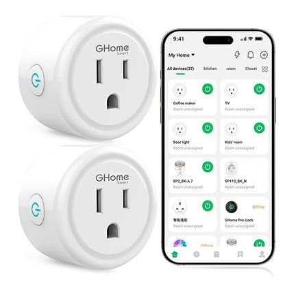 GHome Smart Plug, WiFi Smart Plugs Work by GhomeSmart
