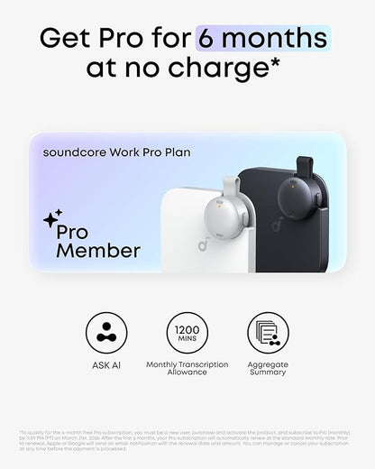 soundcore Work by Anker, Portable AI Voice Recorder, AI Note Taker, AI - Image 6