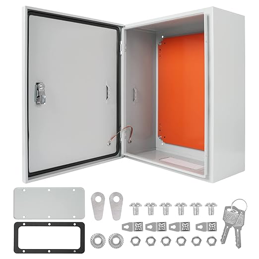 Cold Rolled Steel Electrical Box 20'' x 16'' x 8'' Indoor/Outdoor Thick by Yeaborn