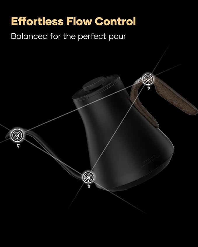 Cocinare FLOW B9 Gooseneck Electric Kettle, Precise Temperature Control - Image 5