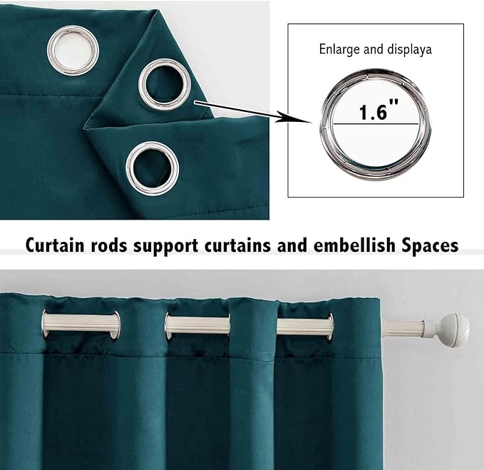 Anytime 100% Blackout Curtain 2 Panels Set, Thermal Insulated Window Drapes - Image 4