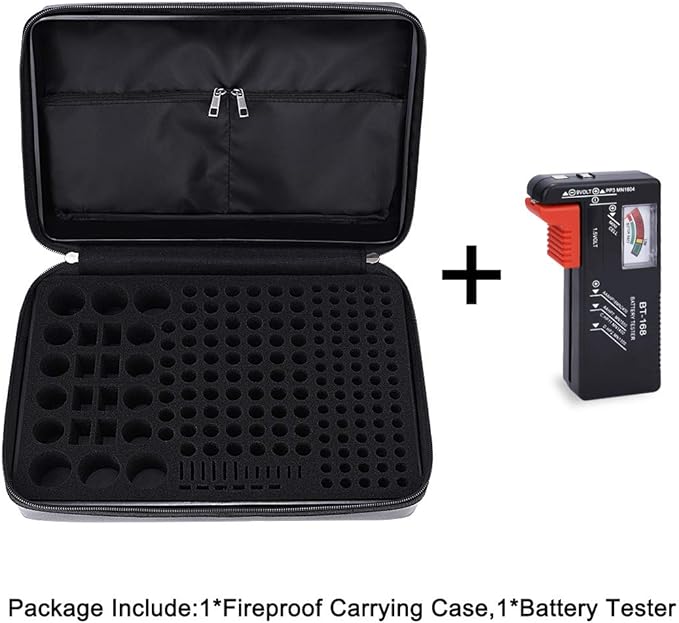 DocSafe Fireproof Battery Organizer Storage Box, Fireproof Waterproof Carrying - Image 7
