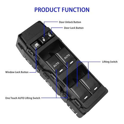 Left Front Driver Side Power Window Switch Compatible - Image 3