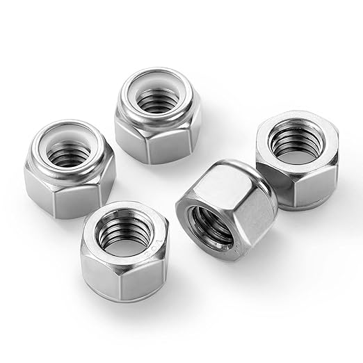 MewuDecor #10 32 Nylon Insert Hex Lock Nuts Locknuts, 304 Stainless Steel 18-8 - Image 6
