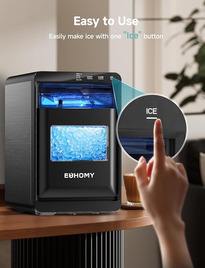 EUHOMY Nugget Ice Maker Countertop, 40Lbs/24H Pebble Ice Maker Machine - Image 4